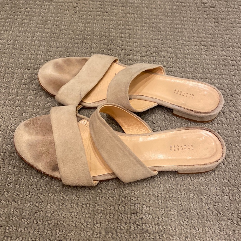 Barneys New York suede sandal